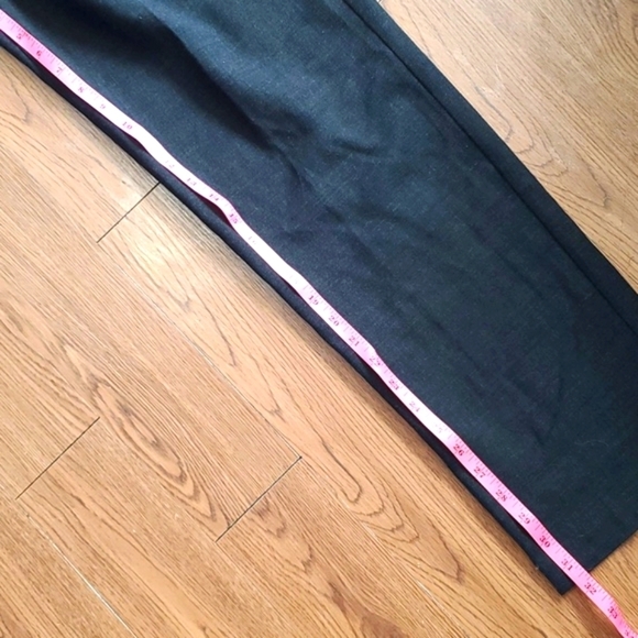 Bianca Nygard 75% Wool Blend Pleated Charcoal Gray Womens Dress Pants Sz 12 Tall - Picture 14 of 15